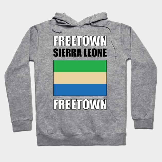 Flag of Sierra Leone Hoodie by KewaleeTee